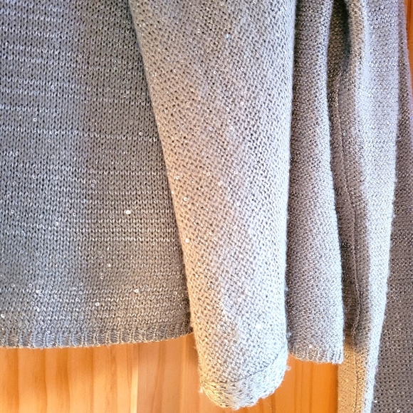 Mystree Silver Sequin Jacket S - Picture 2 of 6